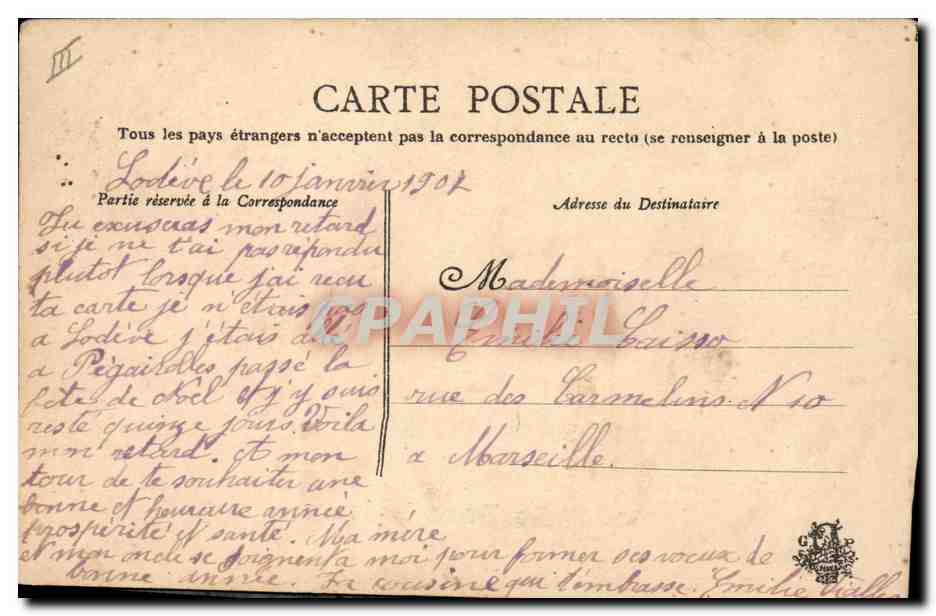 CPA Fantaisie Main Fleurs Colombe — Verso