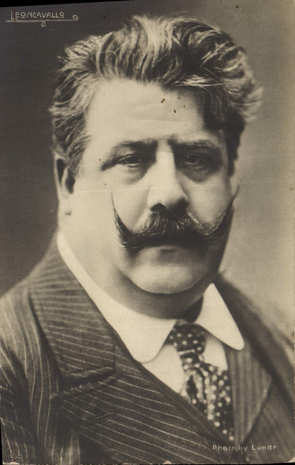 Portrait de Leoncavallo — Photo by Lundt — série 55