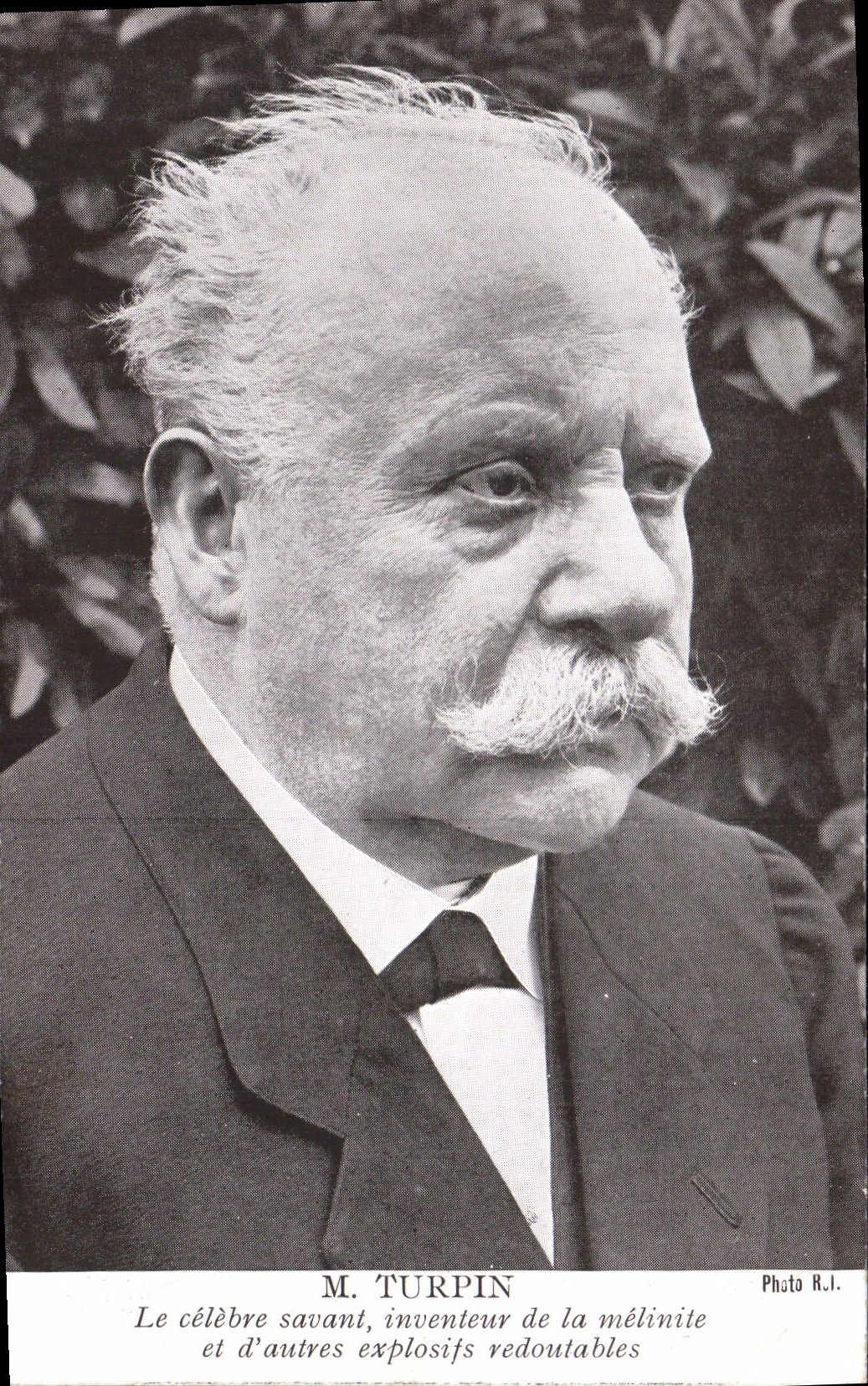 M. Turpin — inventeur de la mélinite et d'autres explosifs redoutables — Photo R.J.