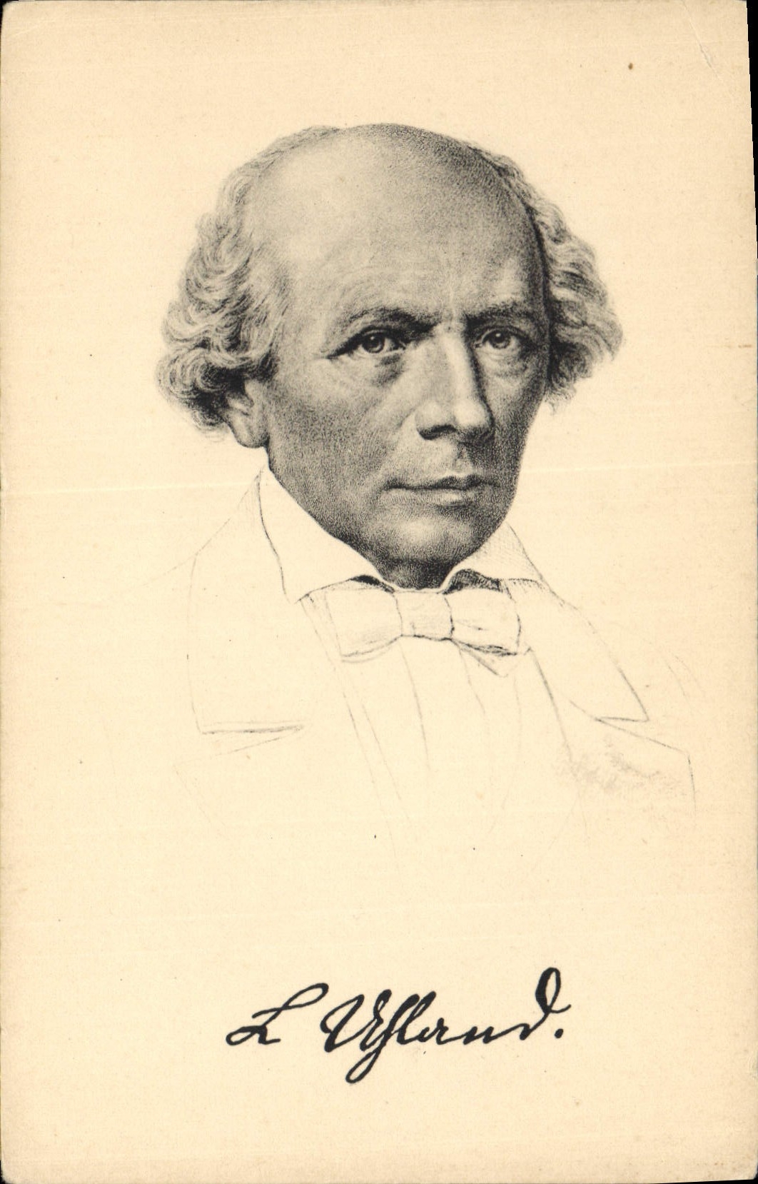 Ludwig Uhland — portrait gravé — Stengel & Co. n° 48076