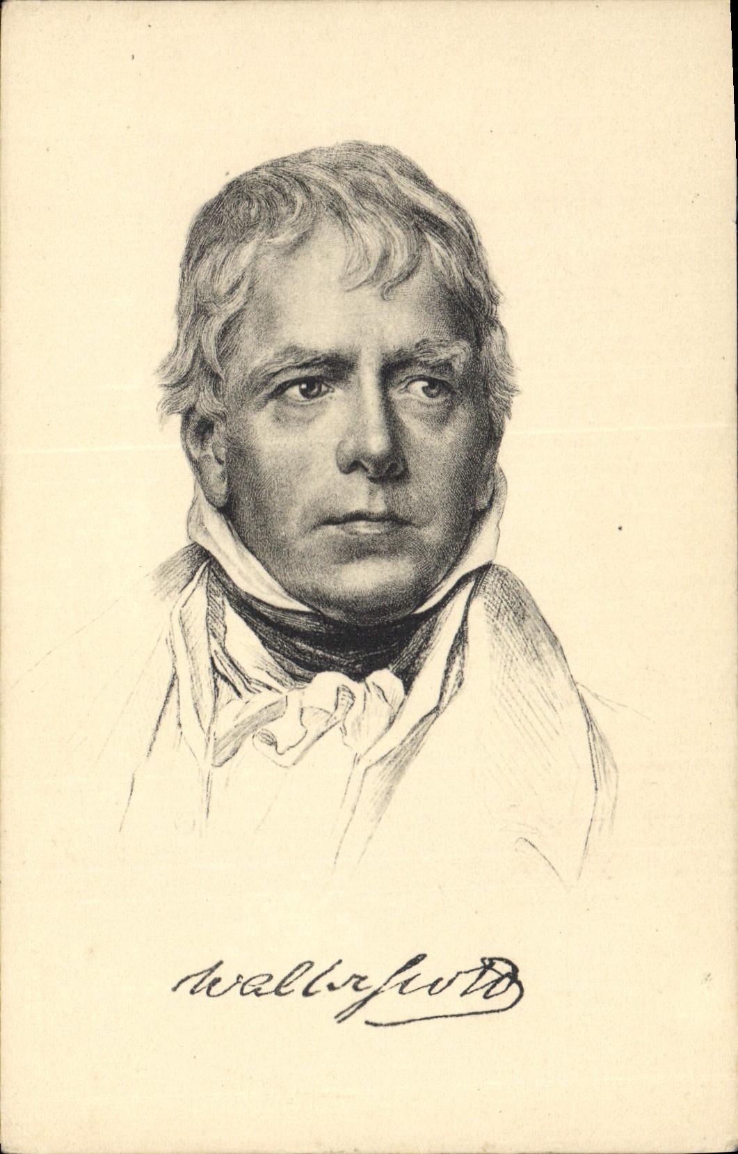 Walter Scott — portrait gravé — Stengel & Co. n° 49108