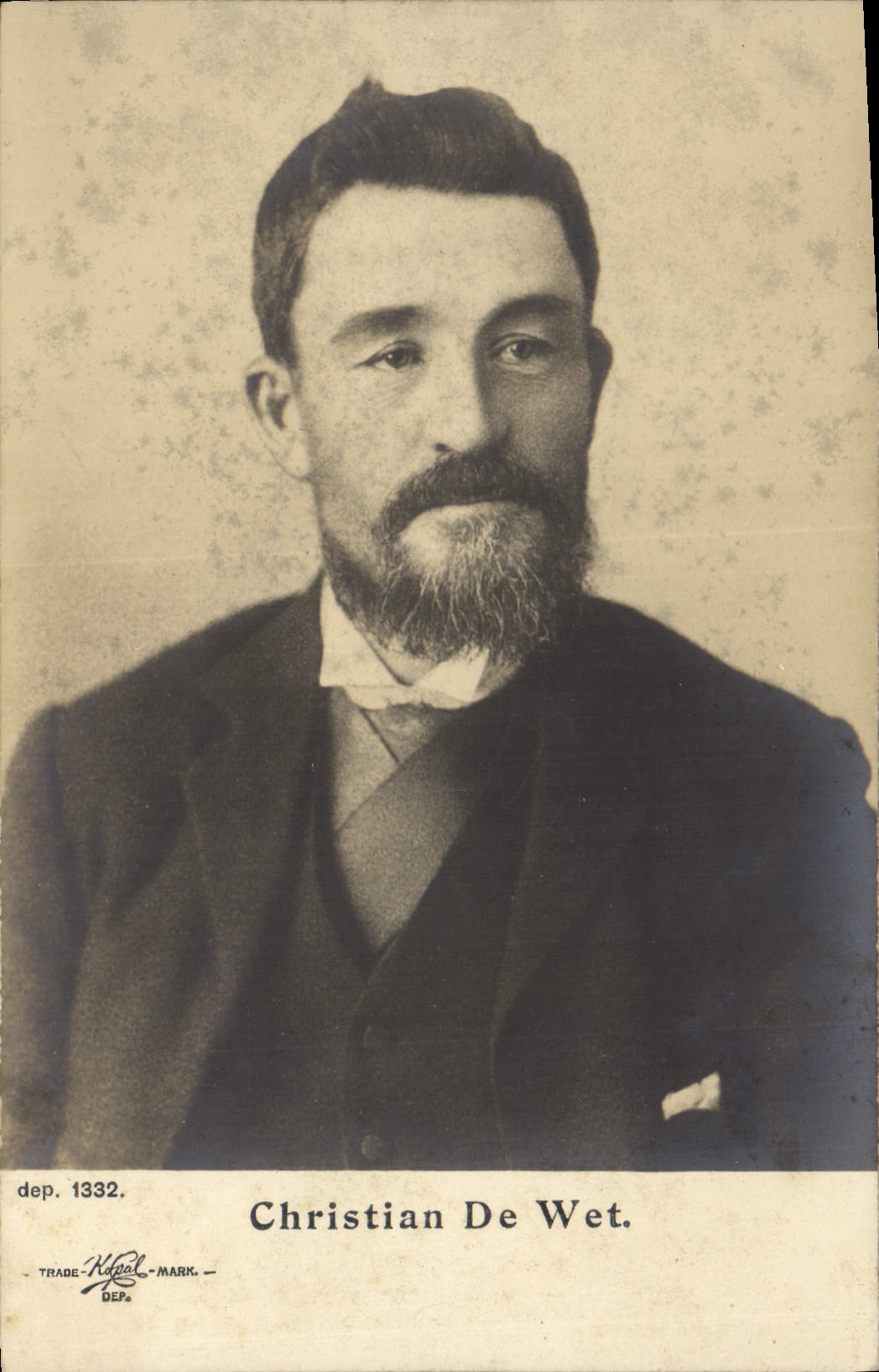 Christian De Wet — portrait — Trade-Kapal, dép. 1332