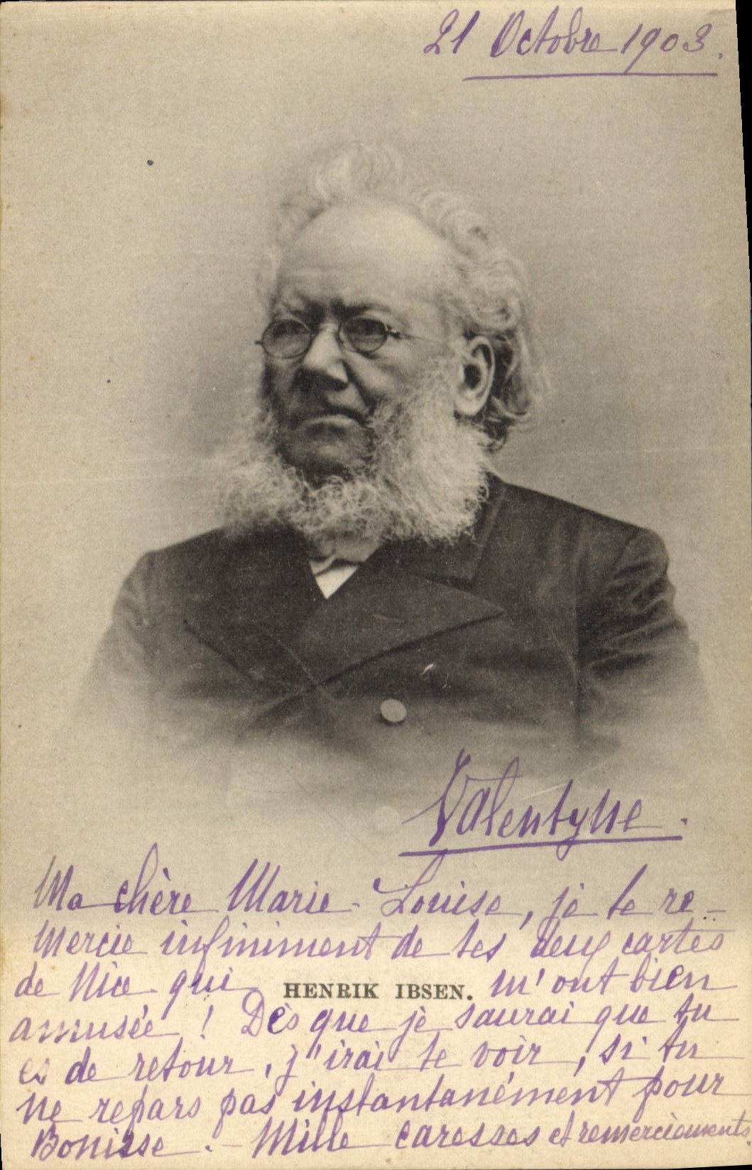 Henrik Ibsen — Portrait — Éditeur non visible