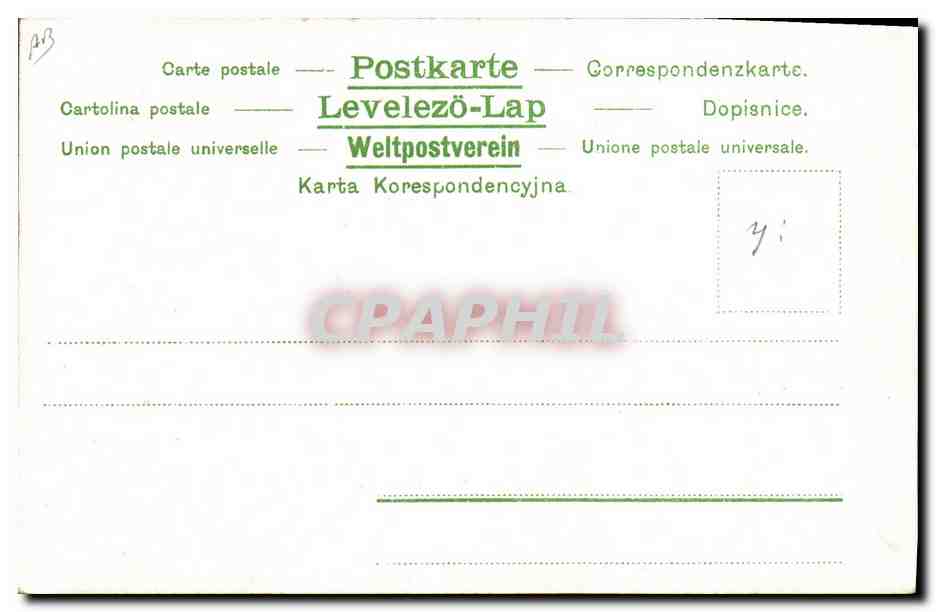 Cheval noir — portrait — série 501, éditeur CPAPHIL — Reverso