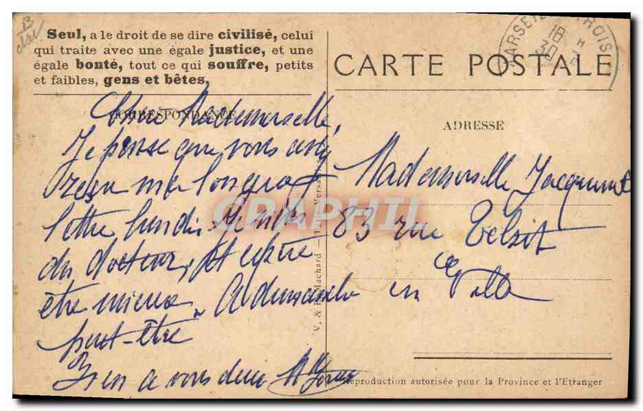 Un travailleur conscient — caricature d'un homme caressant un cheval — éditeur V. & Machard — Reverso