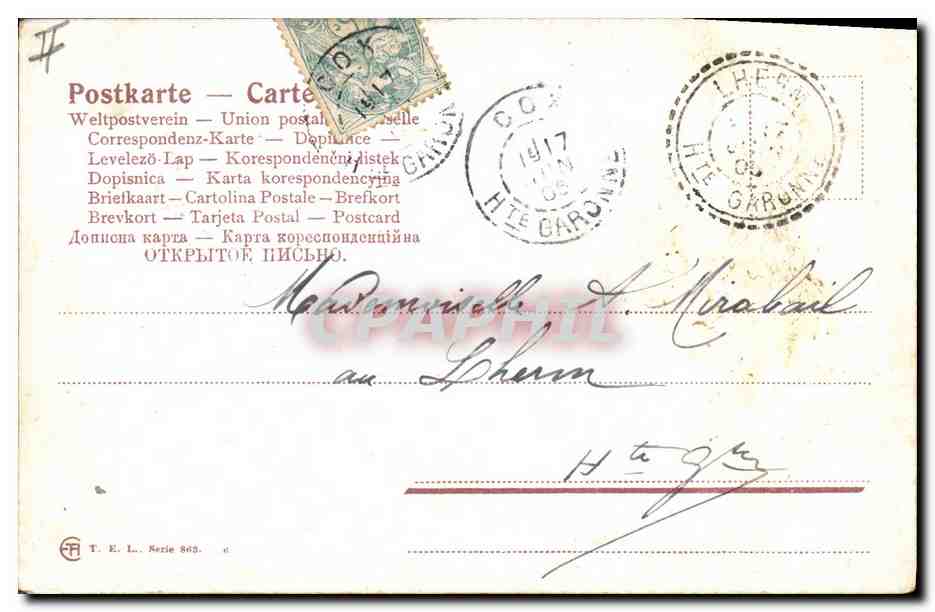 CPA Cheval Hippisme Equitation  — Verso