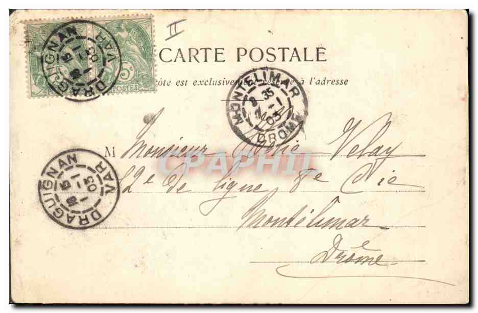 CPA Fantaisie Enfant Annee 1903  — Rückseite