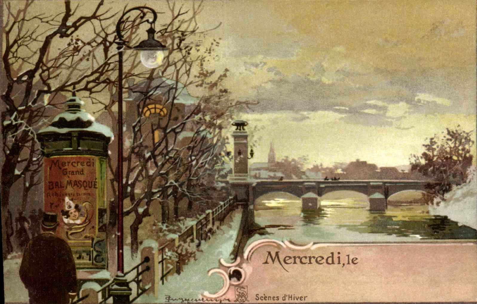 Scènes d'Hiver — Mercredi, le Grand Bal Masqué — Éditeur : F. Jurgensen