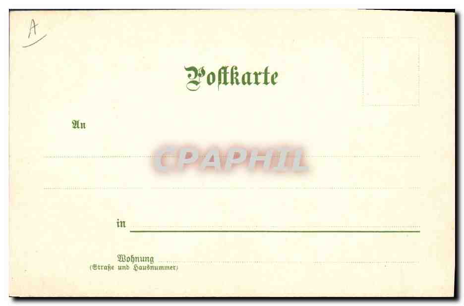 Puggenberger — June — Monthly Greetings, Series II — Printed and Published by M. Seeger, Stuttgart — Back