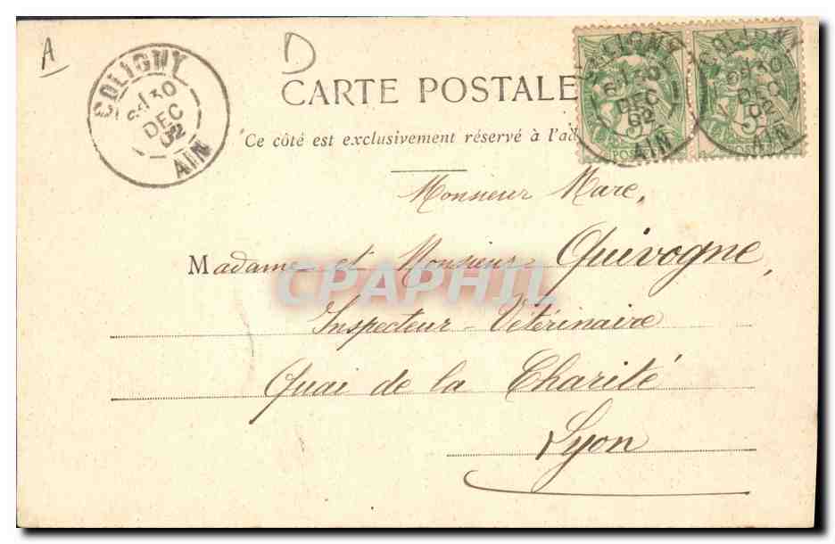 Femme en couronne de 1907 tenant les douze mois — Photographe A. Nargueil & Cie, Nancy — Reverso