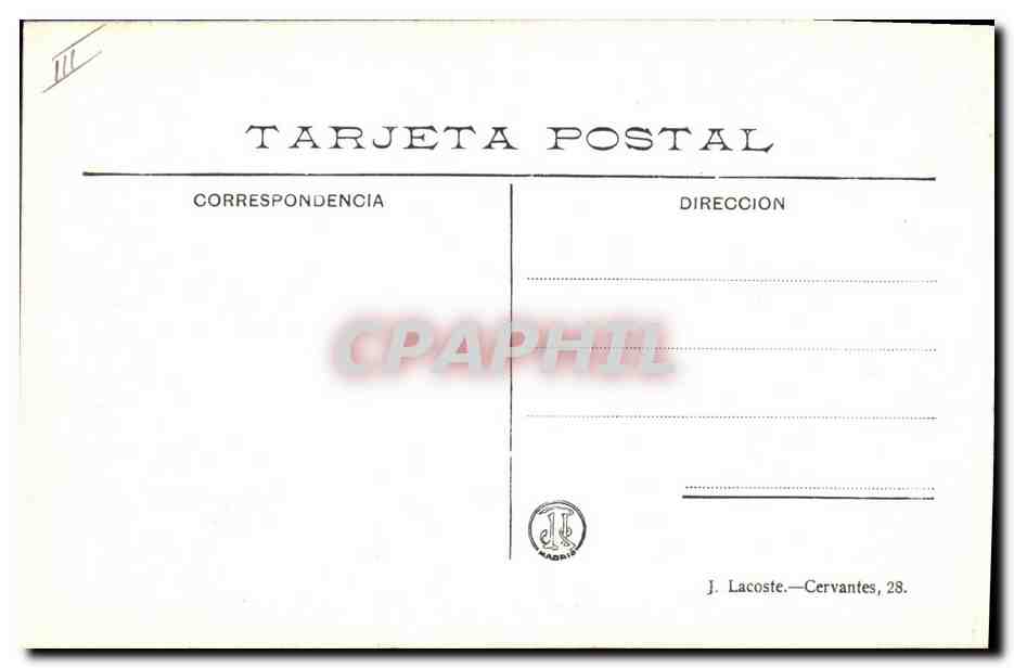 CPA Corrida Course de taureaux Arrastre del toro  — Rückseite