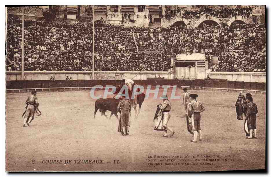 CPA Corrida Course de taureaux 