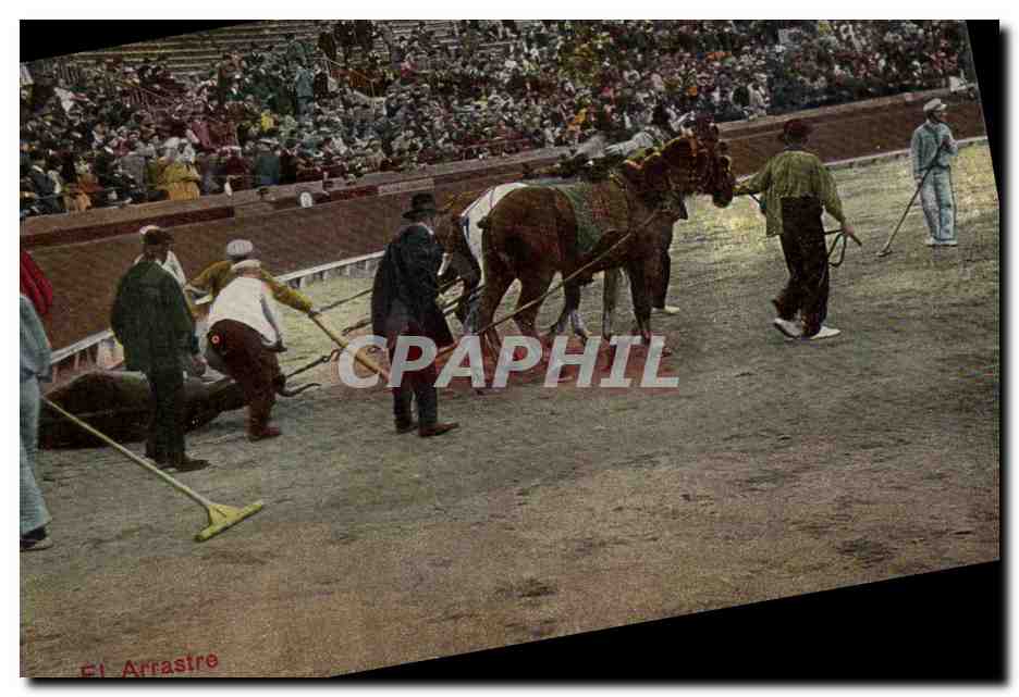 CPA Corrida Course de taureaux El Arrastre 