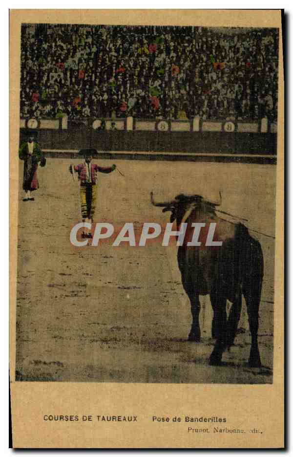 Corrida — Posizione delle banderillas — Prunot, Narbonne, xlii.