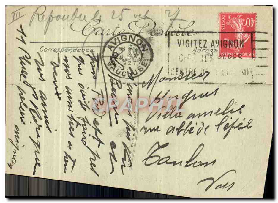 CPA Bateau de Guerre Le Victor Hugo  — Verso