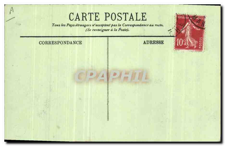 CPA Bateau de Guerre Le cuirasse Verite ayant a bord le President de la Republique et les souverains Russes Russie Russia  — Verso