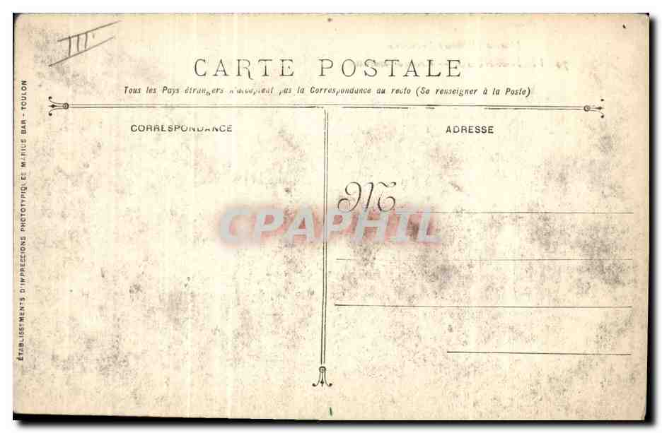 CPA Bateau de Guerre Le Victor Hugo Croiseur Cuirasse  — Rückseite