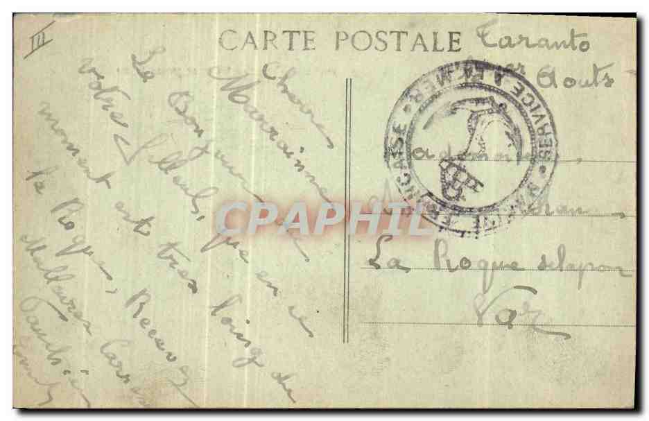 CPA Bateau de Guerre Verite Cuirasse Francais de 1er rang Pare a prendre la mer pour le combat  — Verso