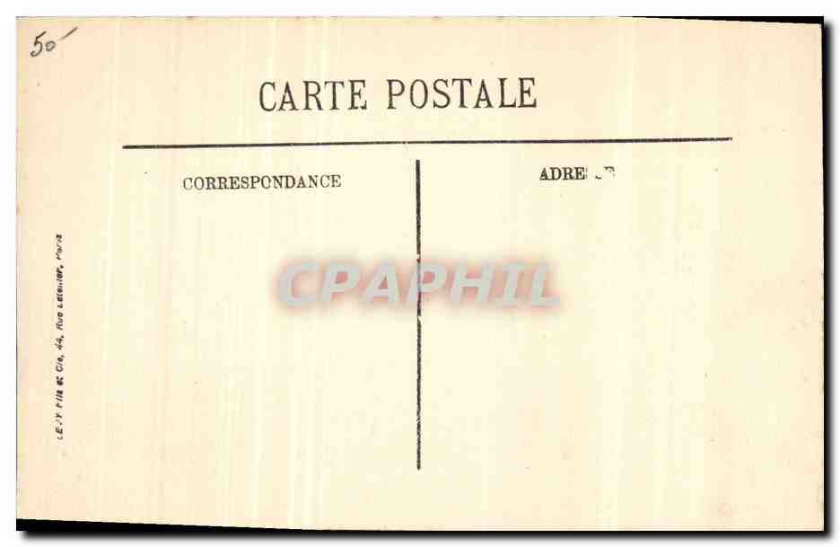 CPA Bateau de Guerre Le Victor Hugo  — Verso