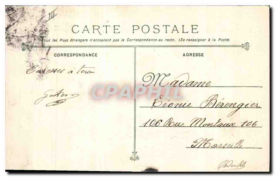 LE VOLTAIRE — Cuirassé d'Escadre du projet Thomson (18.000 tonnes) — Marine Militaire Française — éditeur Marius Bar, n°214 — Verso