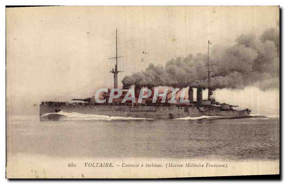 Voltaire — Cuirassé à turbines — Marine Militaire Française