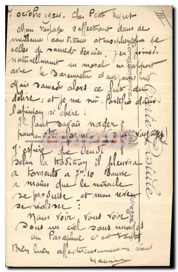 CPA Bateau de Guerre Dreadnoughts Vergniaud Cuirasse d'escadre  — Verso