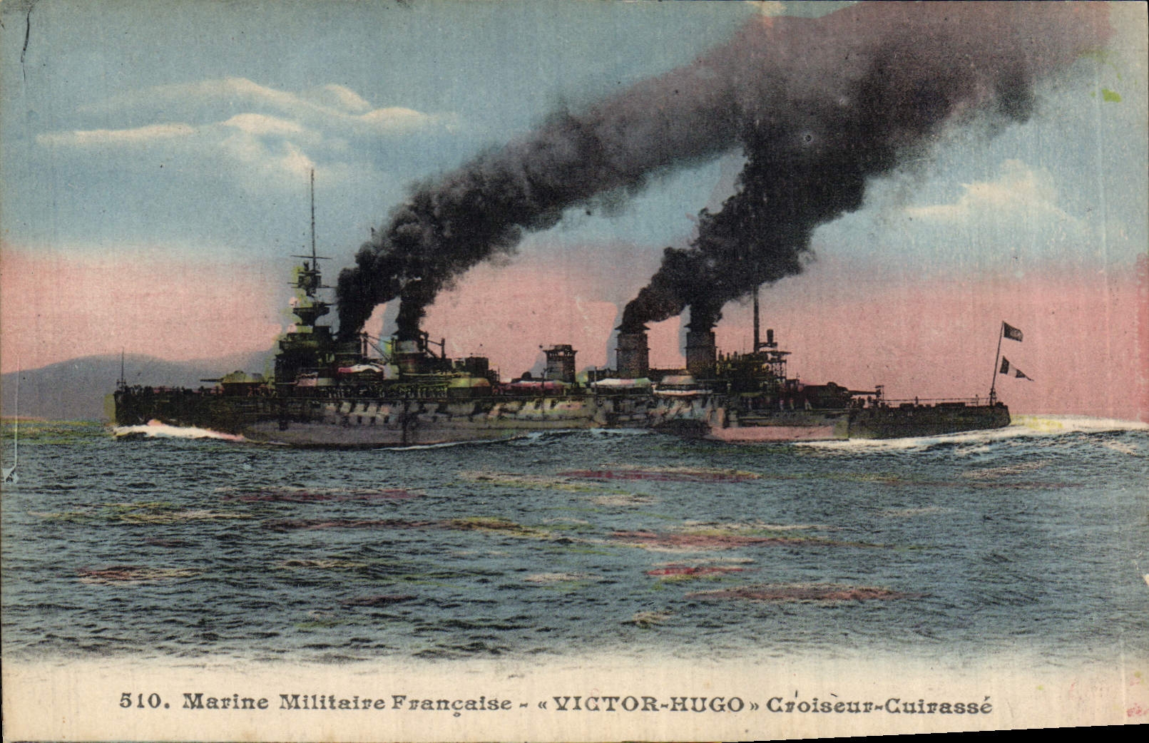 Marine Militaire Française - « VICTOR-HUGO » Croiseur-Cuirassé — série 510