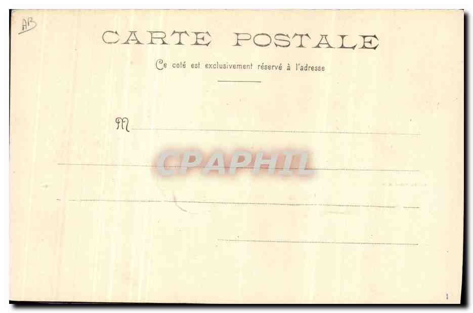 CPA Bateau de Guerre Urania  — Verso