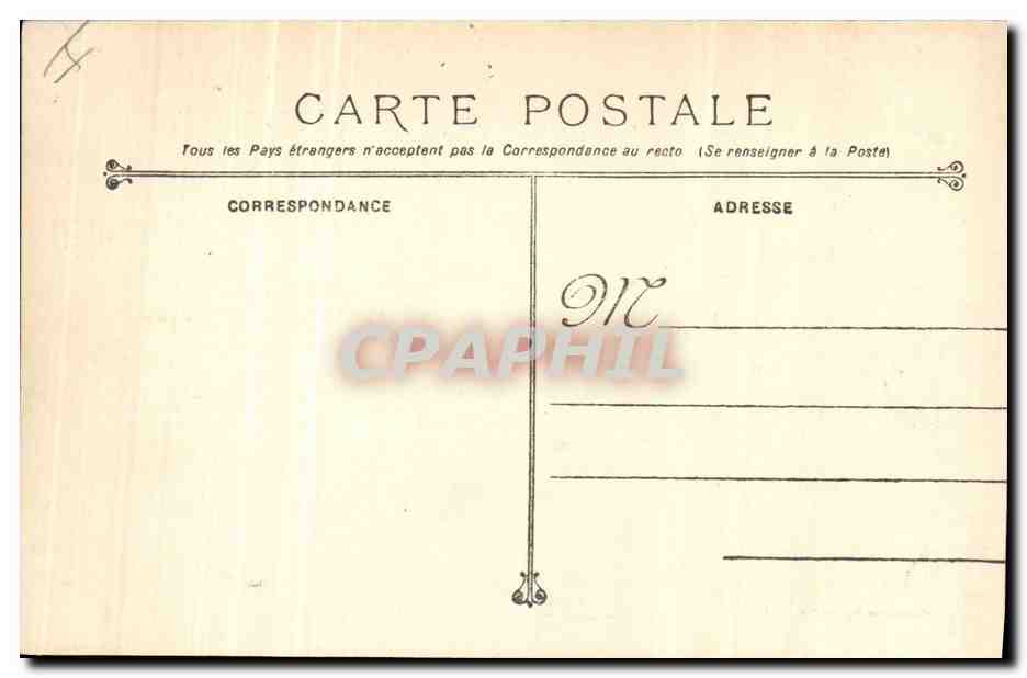 CPA Bateau de Guerre Voltigeur Contre torpilleur  — Verso