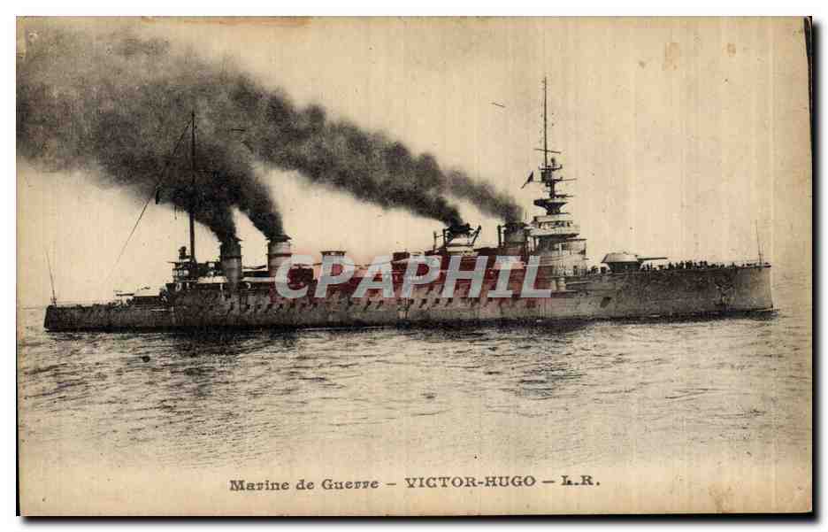 CPA Bateau de Guerre Victor Hugo 