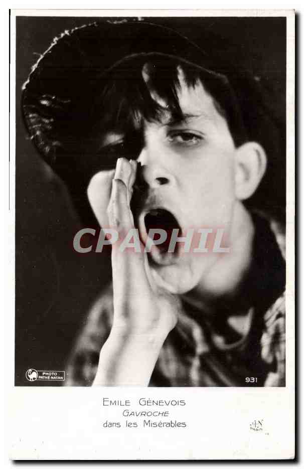 CPM Cinema Emile Genevois Gavroche Dans les Miserables Victor Hugo 