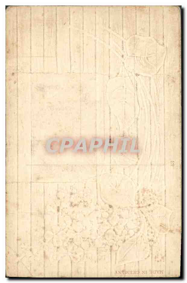 CPA Fantaisie Fleurs Femme  — Verso