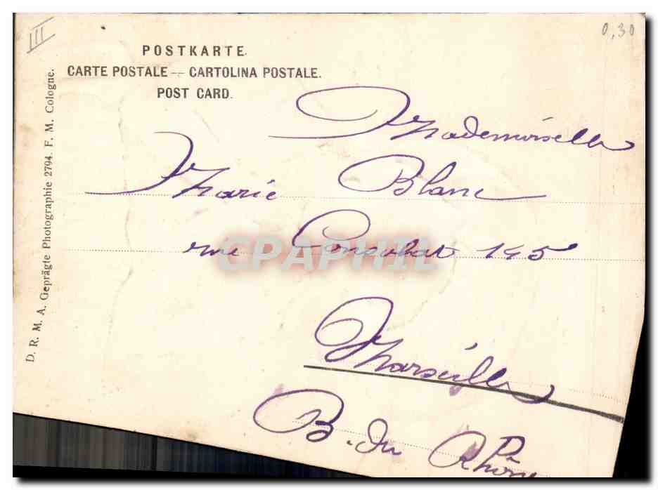 CPA Fantaisie Enfant  — Rückseite