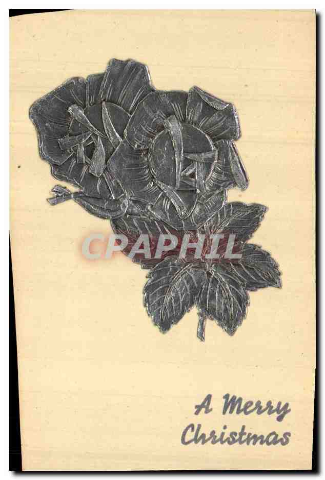 Rose — carte de vœux de Noël — éditeur inconnu