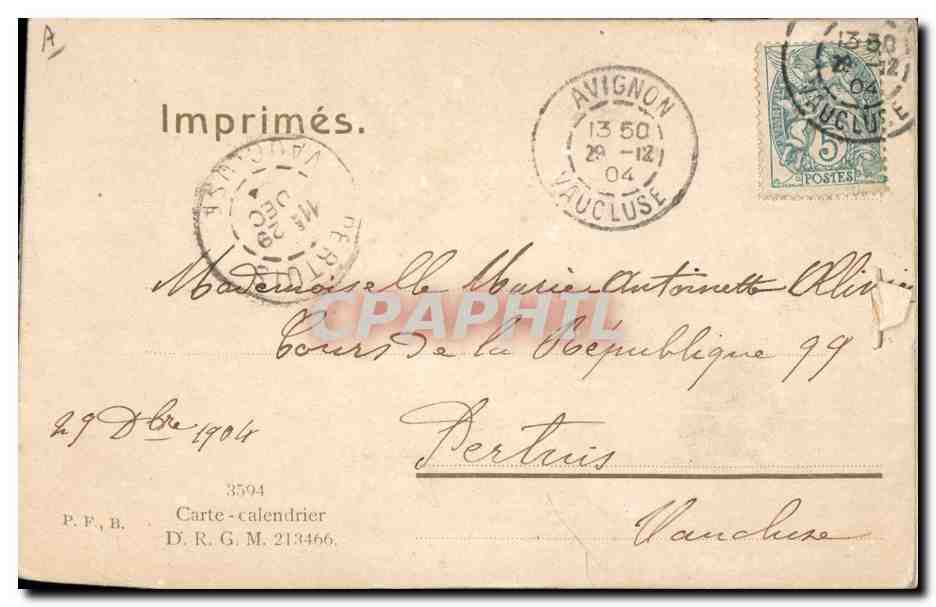 CPA Fantaisie Fleurs Enfant Trefles  — Rückseite