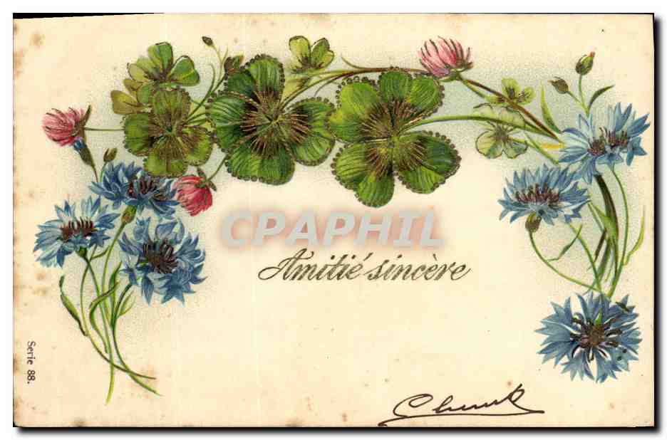 CPA Fantaisie Fleurs 