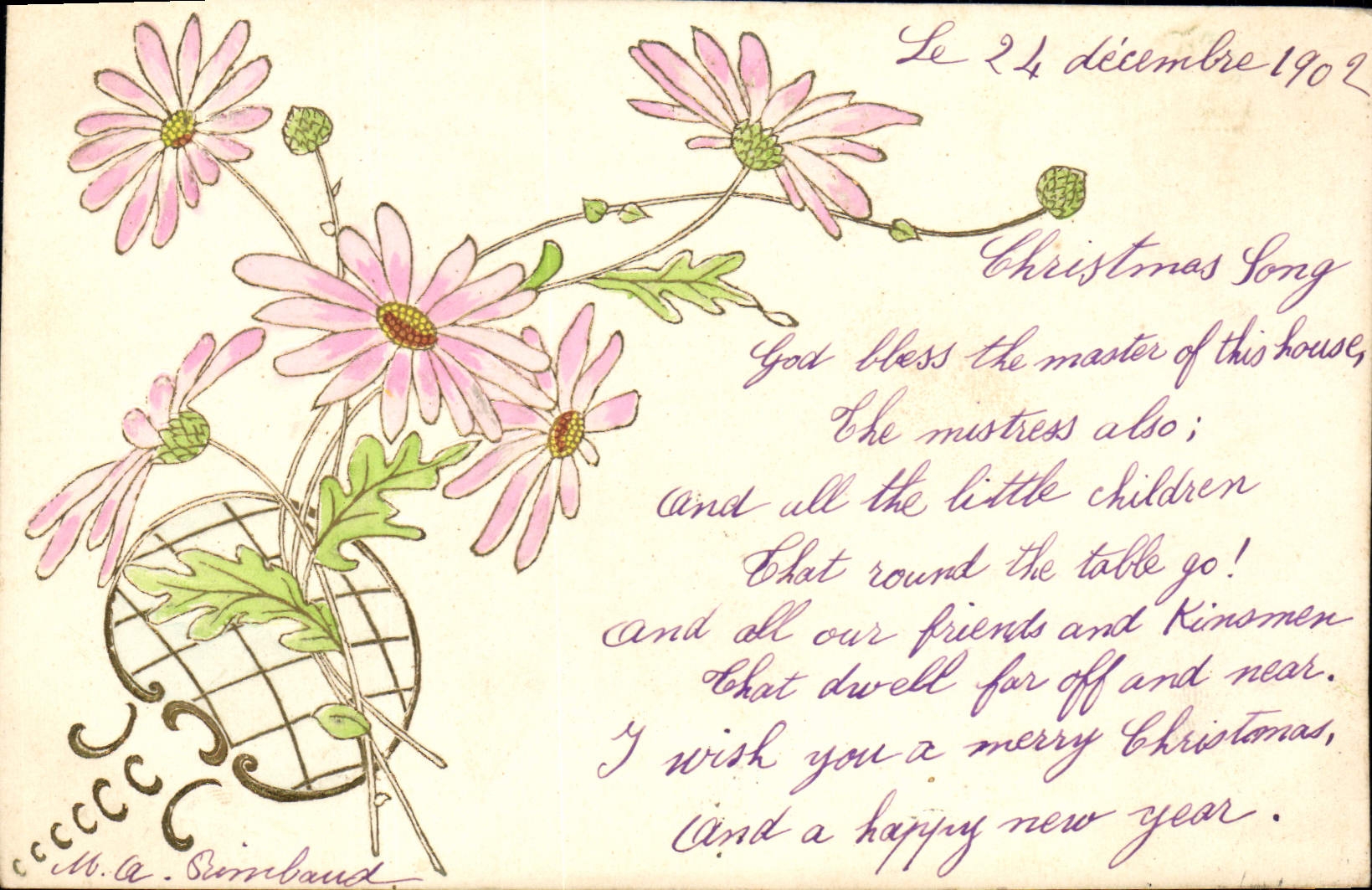 CPA Fantaisie Fleurs 
