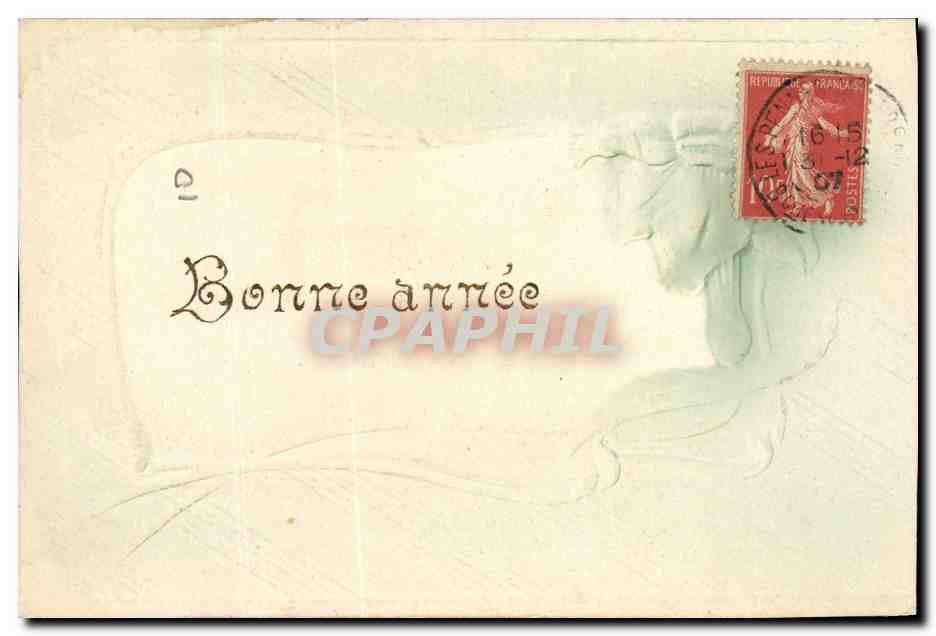 Bonne année — Carte postale universelle — Éditeur non visible