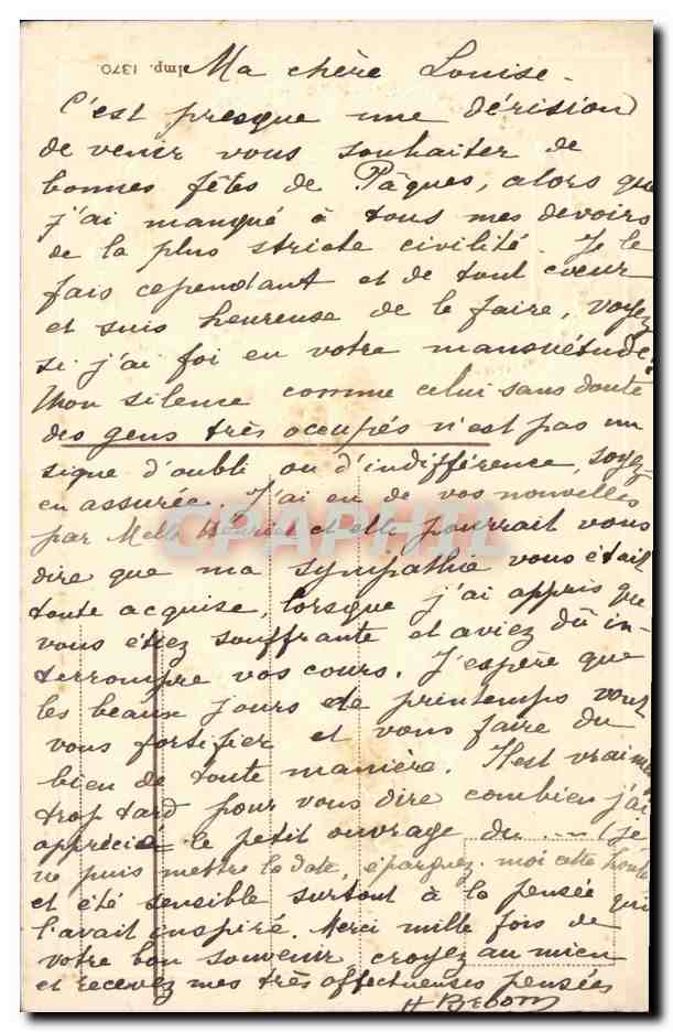 CPA Fantaisie Poussins Paques  — Rückseite
