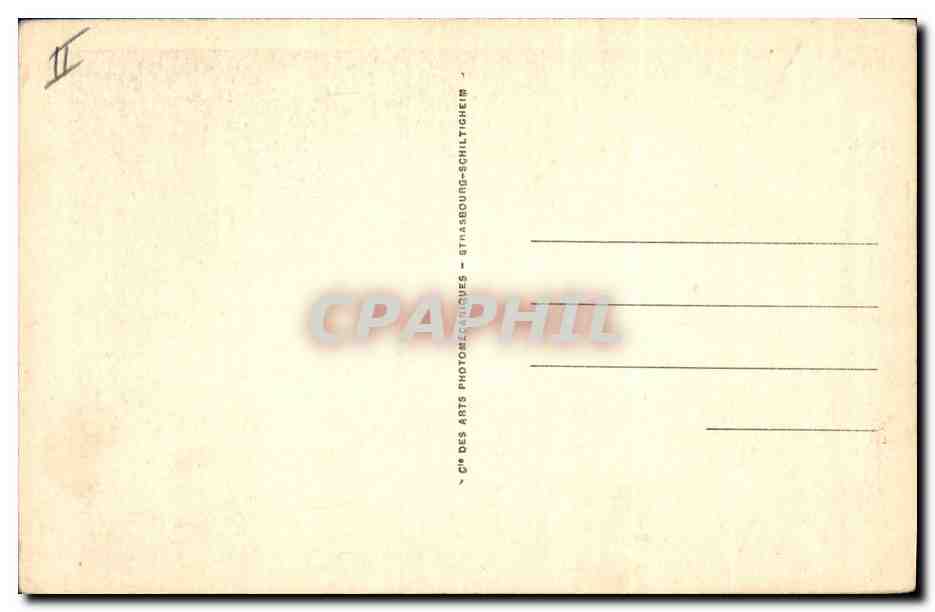 CPA Folklore Coiffe bretonne  — Verso