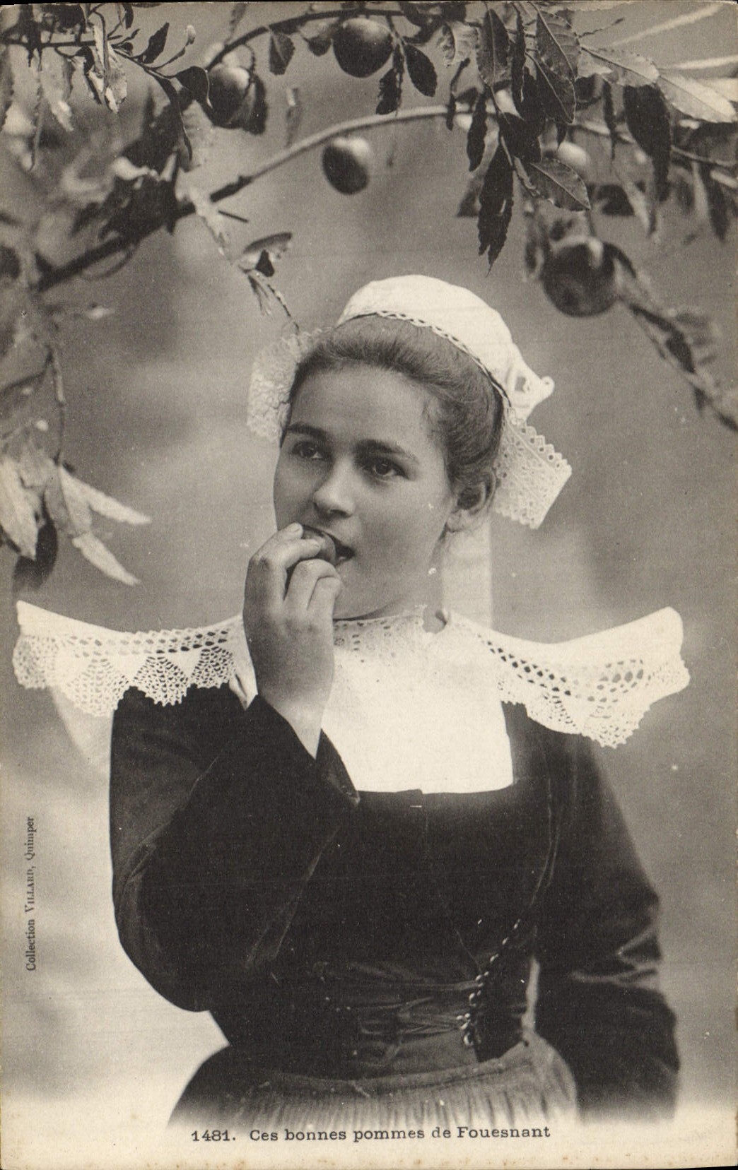 CPA Folklore Ces bonnes pommes de Fouesnant 