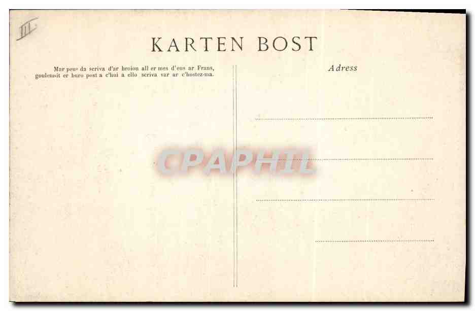 CPA Folklore Jeune enfant de Pont L'Abbe  — Verso