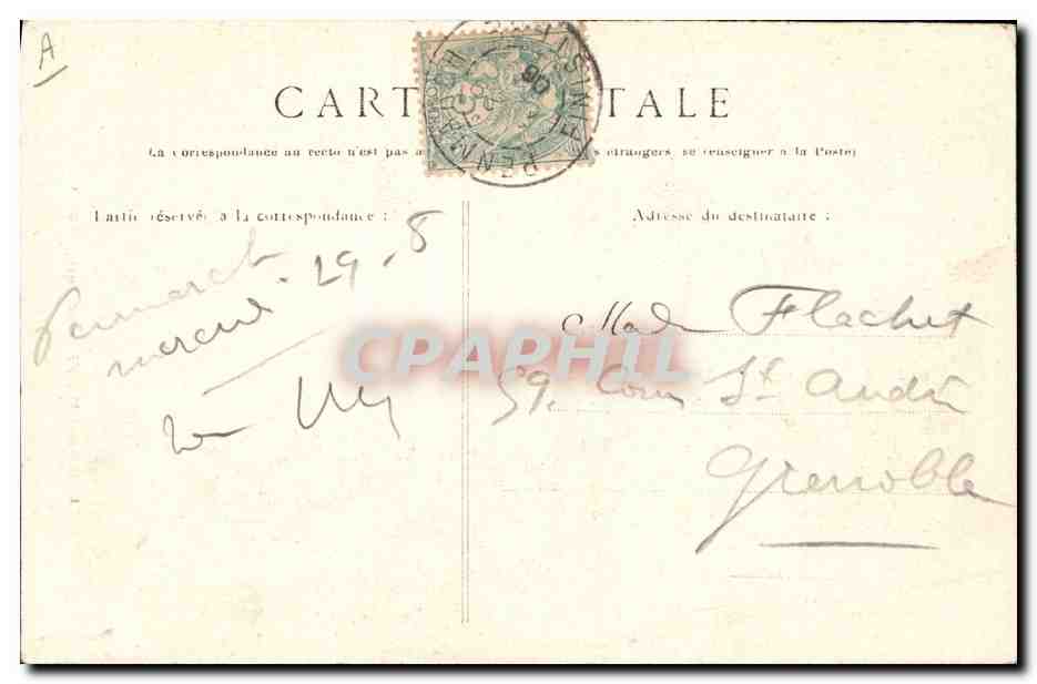 CPA Folklore Artisanne de Kerity Penmarch  — Verso
