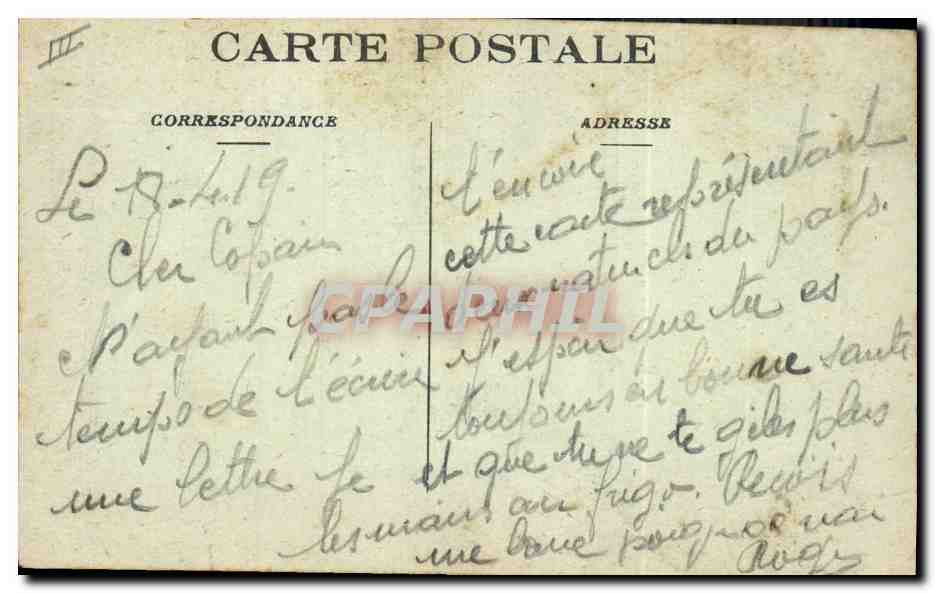 CPA Folklore Lorientaise Toujours fidele a ses amours Marin  — Rückseite