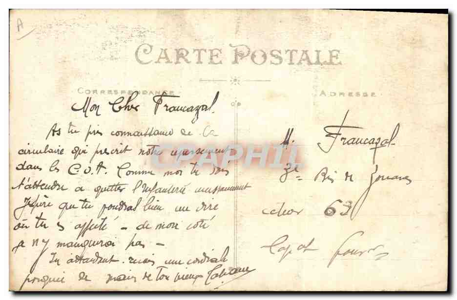 CPA Folklore Finistere Jeune fille de Quimperle  — Verso