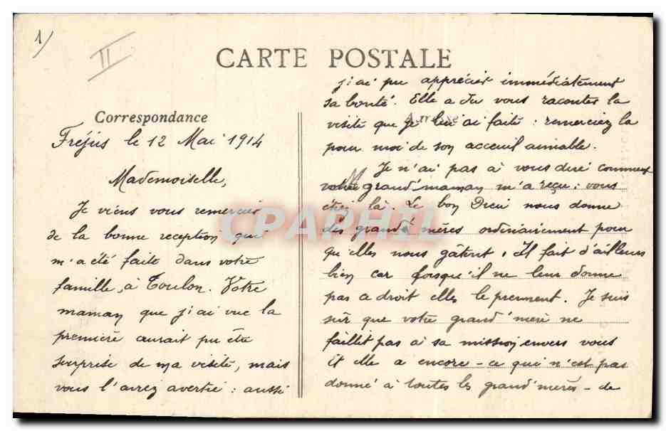 CPA Folklore Quimperloise  — Rückseite