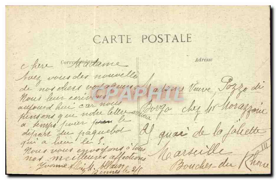 CPA Folklore Enfant Jeune Breton  — Verso