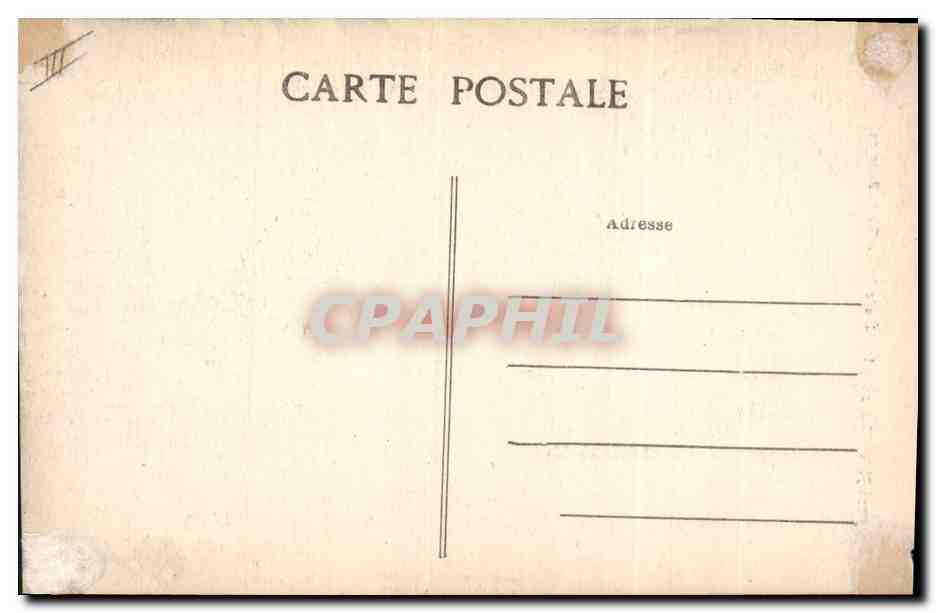 CPA Folklore Jeune fille d'Ouessant  — Verso
