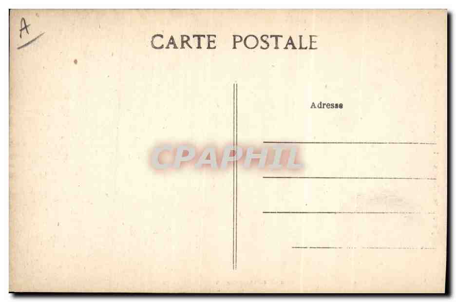 CPA Folklore Jeune fille d'Ouessant  — Verso