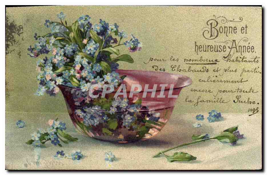 CPA Fantaisie Fleurs 